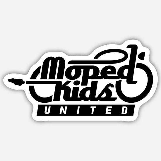 Brommer voor kinderen / Bromfietskinderen United' Sticker | Spreadshirt